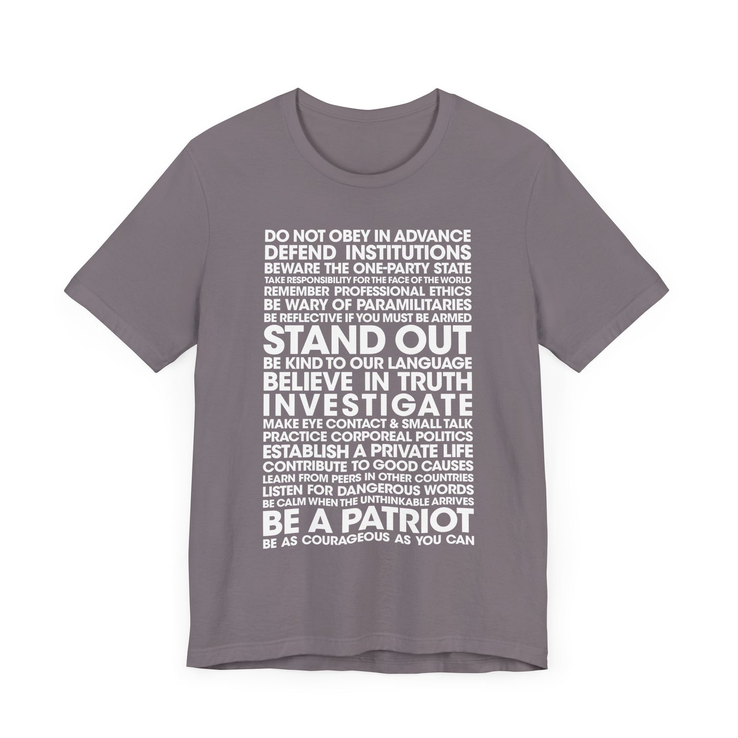 20 Lessons for Fighting Fascism & Tyranny T-Shirt