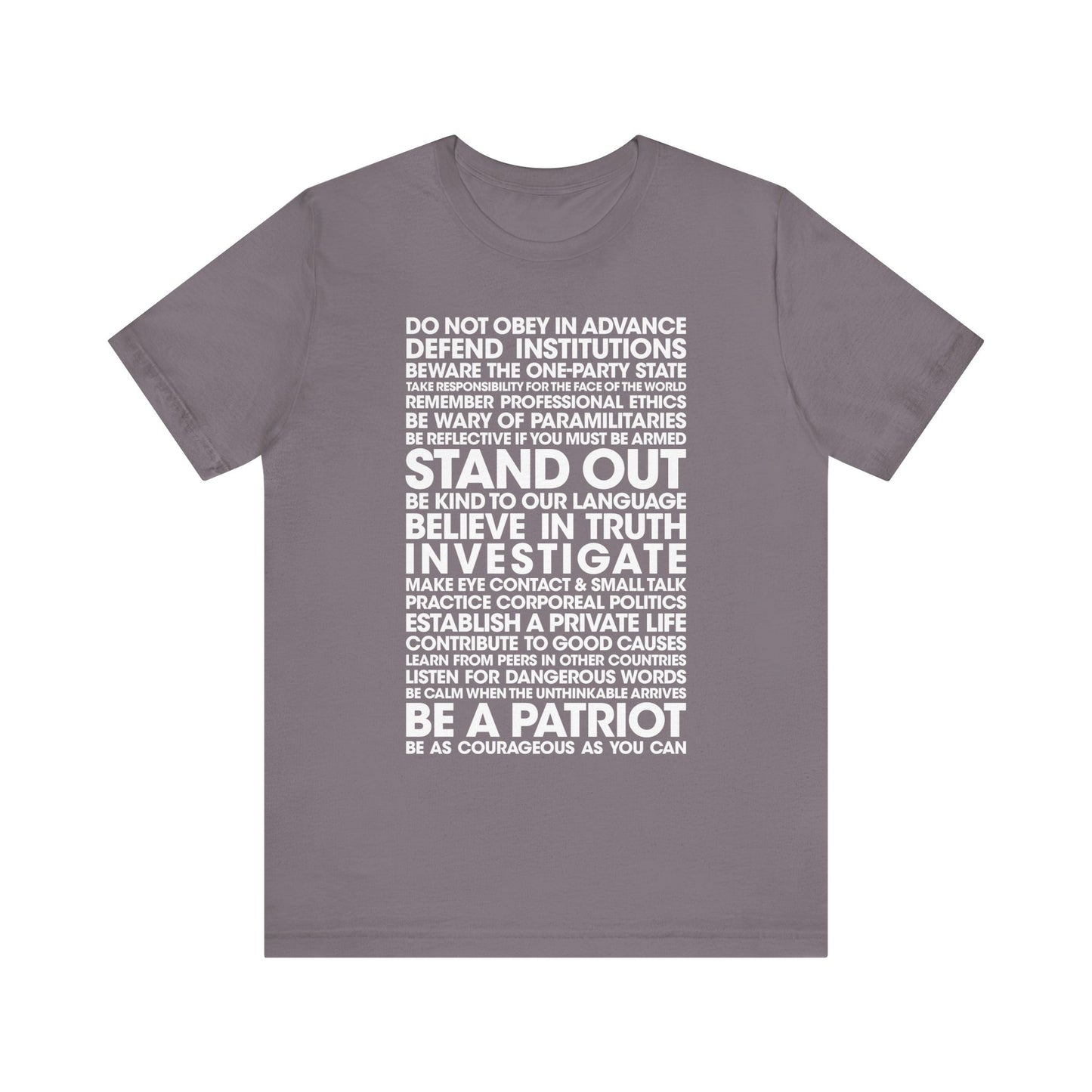 20 Lessons for Fighting Fascism & Tyranny T-Shirt